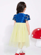 Balabala Baby Dress, Girls' Princess Dress, Children's Dress, Summer Fashion, Sweet Mesh Color Block